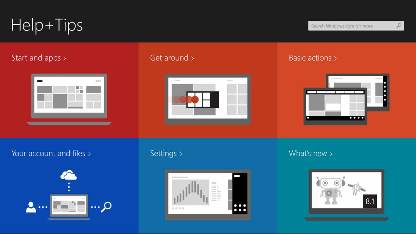 Windows 8.1 Help app